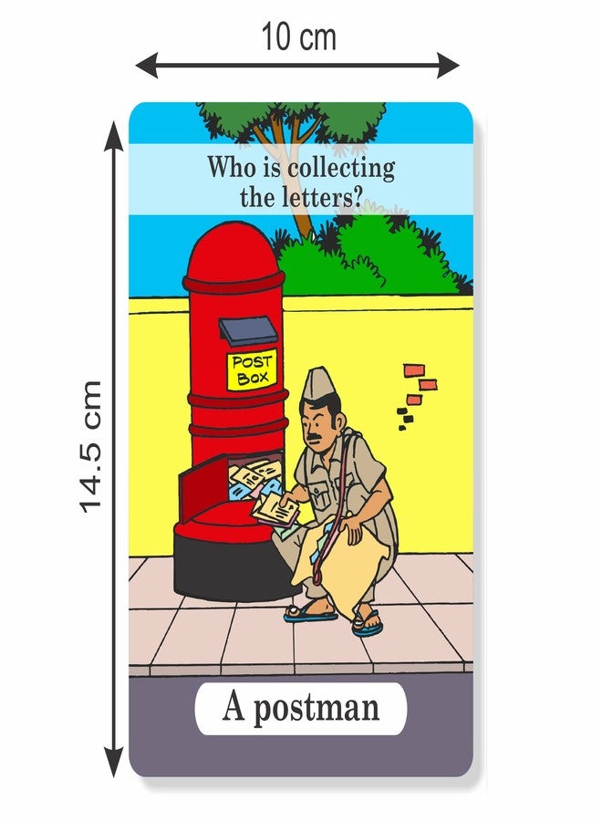 Brainy Bug Resources 90 Flash Cards | 60 Everyday Objects - Audio-Enabled via App in English, Hindi, Tamil, Telugu, Punjabi, Kannada | 30 ‘Who?’ Questions - People and Their Jobs | Spoken English - Image 3